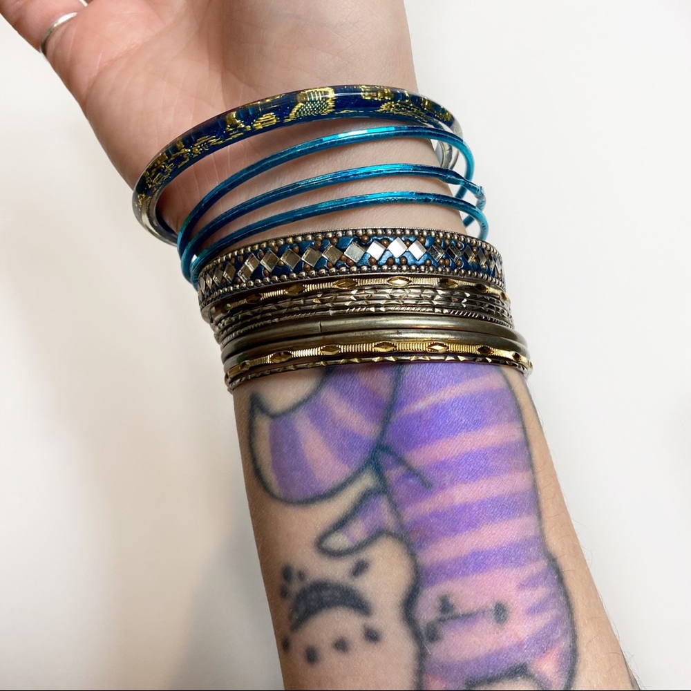 14 Piece Bangle Bracelet Set